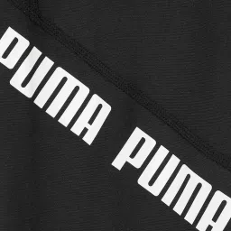 Puma Kids Black Polyester Logo T-Shirt image 3