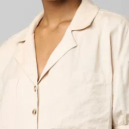 Only Beige Regular Fit Shirt image 5