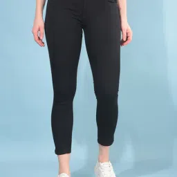 Crimsoune Club Black Blended Skinny Fit Mid Rise Jeans-image-61