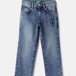 United Colors of Benetton Boys Blue Washed Jeans-picture-42
