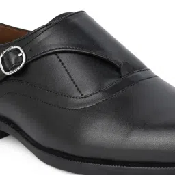 Alberto Torresi Men Black Monk Shoes image 5
