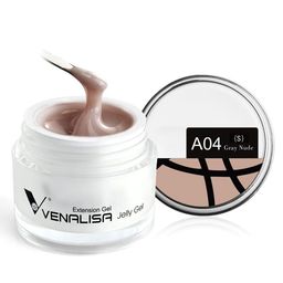 VENALISA UV Sculpture Nail Extension Hard Jelly Builder Gel - 15 ml - Gray Nude A04 (S)-picture-11