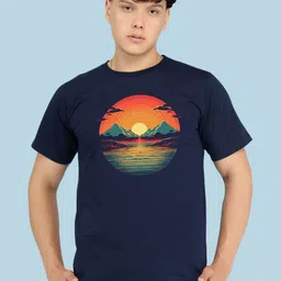 BRAWNY BATTLER Men Pure Cotton Printed Regular Fit T-shirt-picture-18