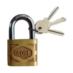 Globe 63 mm Brass Chrome Plated Finish 3 Keys Door Lock image 3