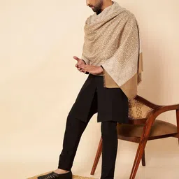 Zamour Men Woven Design Stole image 5