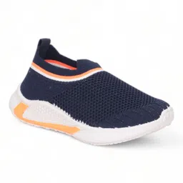 Lil Lollipop Mesh Detailed Slip On Shoes - Navy Blue-picture-34
