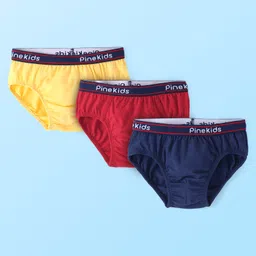 Pine Kids Cotton Lycra Knit Briefs Pack of 3 (Color & Print May Vary)-picture-15