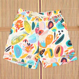 The Lion and the Fish Viscose Woven Tropical Theme Printed Shorts - Multi Colour image 1