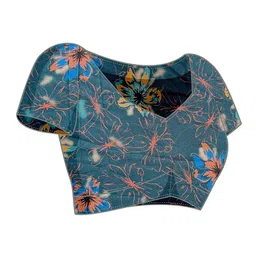 Moda Rapido Floral Poly Georgette Saree image 3