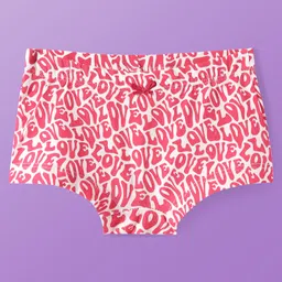 Pine Kids Cotton Knit Hipster Panties with Text Print Pack of 3 (Colour May Vary) image 2