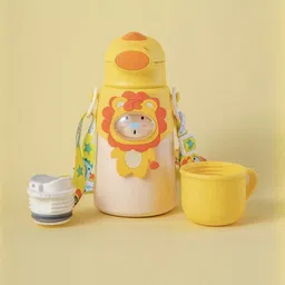 Magic Pebbles Kids-Unisex Yellow Stainless Steel Baby Sippers-picture-34