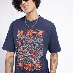 glitchez Urban Savvy Printed Relaxed Fit T-shirt-picture-36