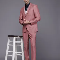 Raymond Party Blazer & Trouser With Woven Design Waistcoat image 5