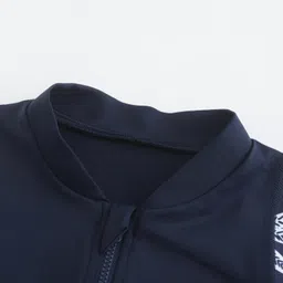 decathlon Women UV Protection UPF50+ Beach Top Surfing Rashguard T-shirt Navy White image 5