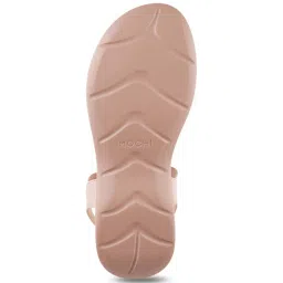 Mochi Women's Pink Sling Back Wedges image 4