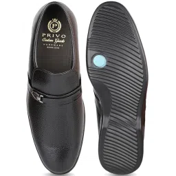 Privo by Inc.5 Men's Black Formal Loafers image 3