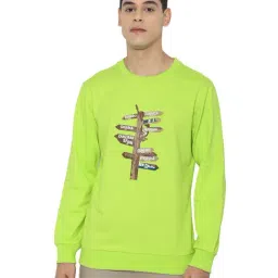 Forever 21 Green Printed Sweatshirt-image-96