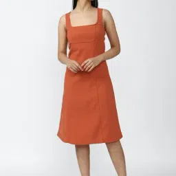 Forever 21 Rust Midi Dress-picture-18