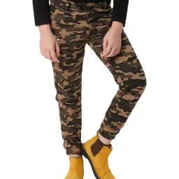 Proteens Kids Brown Camouflage Joggers-image-78