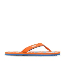 Puma Kids Bob Jr Orange & Aqua Blue Flip Flops-image-50
