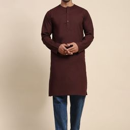 Moda Rapido Men Pure Cotton Straight Kurta-picture-44