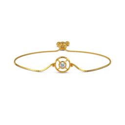 Kisna Diamond & Gold Jewellery Felix 18k Gold & Diamond Bracelet for Women-picture-18