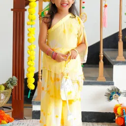 Sangria Girls Printed Tunic with Palazzos-picture-45