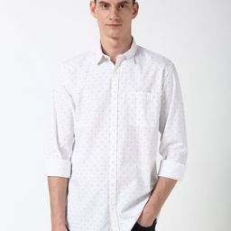 Peter England Casuals Men Slim Fit Opaque Printed Casual Shirt-picture-2