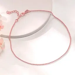 GIVA 925 Sterling Silver Rose Gold Anklets for Women-picture-40