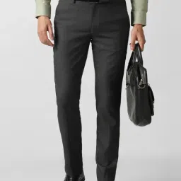 Van Heusen Grey Slim Fit Trousers-picture-17
