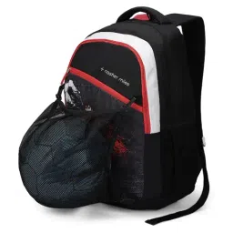 Nasher Miles Black Football Strike Printed Backpack image 2