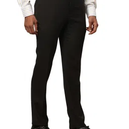 Raymond Brown Slim Fit Checks Trousers image 4