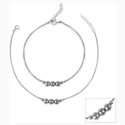 GIVA 925 Sterling Silver Anklets for Women image 2