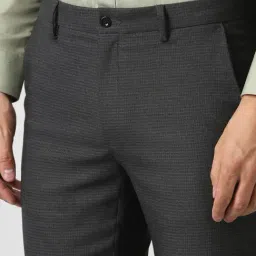 Van Heusen Grey Slim Fit Trousers image 4