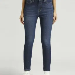 Pepe Jeans Blue Cotton High Rise Jeans-picture-41