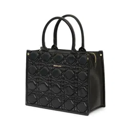 Berrylush PU Structured Handheld Bag with Quilted image 4