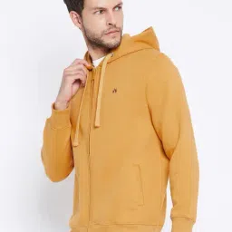 Crimsoune Club Mustard Regular Fit Hooded Sweatshirt image 3