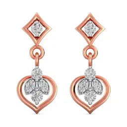 Joyalukkas 18k Gold & Diamond Drop Earrings for Women-image-88