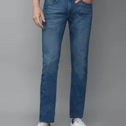 Louis Philippe Jeans Blue Cotton Slim Fit Jeans image 1