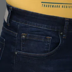 Louis Philippe Jeans Navy Slim Fit Jeans image 4