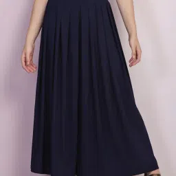 BUYNEWTREND Navy Mid Rise Palazzos-picture-17