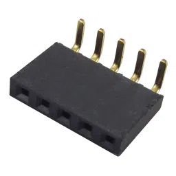SAMTEC RECEPTACLE, 2.54MM, R/A SINGLE, 5WAY, SSW-105-02-G-S-RA-picture-48