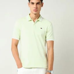 Ad By Arvind Green Cotton Slim Fit Printed Polo T-Shirt-picture-26