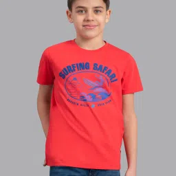 Beverly Hills Polo Club Kids Coral Printed T-Shirt image 1