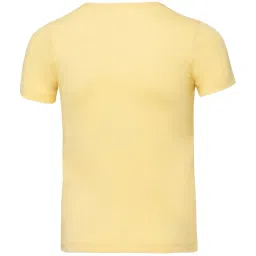 Jockey Kids Yellow Cotton Printed T-Shirt image 2