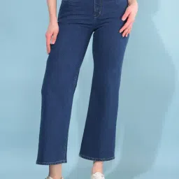 Crimsoune Club Blue Blended Regular Fit Mid Rise Jeans-picture-19