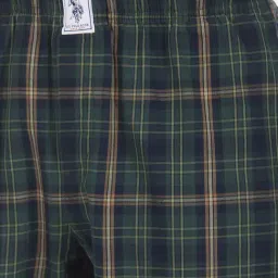 U.S. Polo Assn. Green & Navy Regular Fit Checks Nightwear Pyjamas image 5