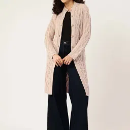 Apsley Camel Brown Regular Fit Textured Cardigan-picture-20