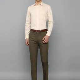 Louis Philippe Brown Slim Fit Checks Trousers image 5