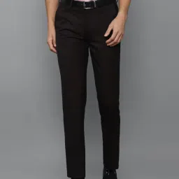 Louis Philippe Gods & Kings Brown Slim Fit Checks Trousers image 1